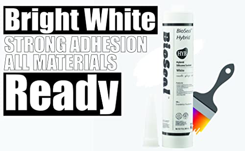 Sellador de silicona blanco impermeable 10.1 oz miniatura 3