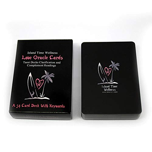 Island Time Wellness Love Oracle Cards Tarot Decks Clarification and Complement Readings a 54 Card Deck with Keywords Games