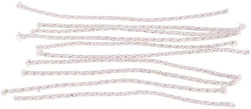 10 Pcs White Professional Replacement Gasoline Lighter Bulk Fire Starter Copper Wire Lighter Cotton Core Wick Kerosene Oil Lighter Candle Accessories