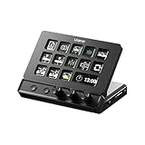 ULANZI D200X Stream Controller with 3 Knobs, 14 Customizable LCD Keys Macro Keyboard, 8-in-1 USB-C Hub Docking Station with 4K HDMI Content Creator Equipment for OBS/Video Editing/Photography/PC