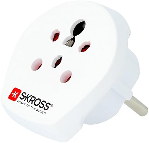 SKROSS 1500220 Country Travel Adapter - World to UK - White
