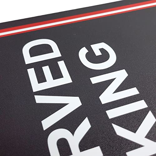 Decoração de placa de estacionamento NFL - Miami Dolphins Team Color Reserved 45,7 cm X 29,2 cm. Lev