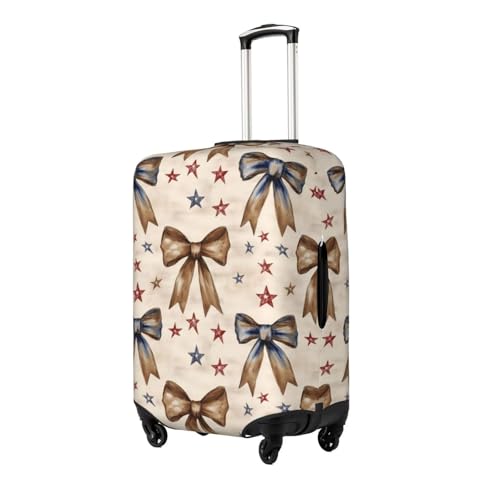 Elegant Bow Star Luggage Cover Protector Elastic Washable Anti-Scratch Suitcase Covers With Zipper Closure For Luggage 18-32 Inch Large2