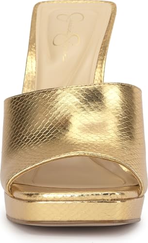 Jessica Simpson Azelica High Heel Sandal, Gold, 6 angle 2