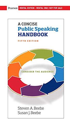 A Concise Public Speaking Handbook [RENTAL EDIT... 0135496640 Book Cover