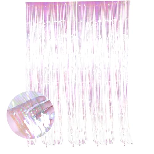 Hemobllo 2 Unidades Cortina De Ouropel Cortinas De Casamento Cortinas Metálicas Pano De Fundo De Fra