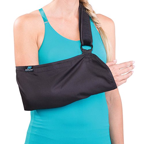 DonJoy Advantage Comfort Shoulder Arm Sling for Arm, Wrist, Hand and Shoulder Protection - Fully Padded Strap for Wellness and Fitness Users, 10.5-18", Right or Left
