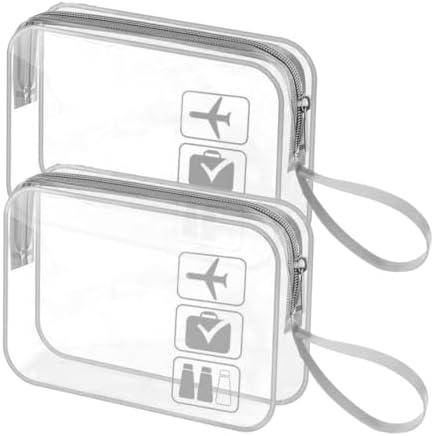 Neceser de Aseo Transparente,2 Piezas,Neceser Viaje,Neceser de Pl...
