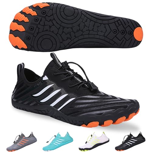 Image of SIOSNETA Hike Barefoot Shoes for Women Men, Breathable Non-Slip Athletic Footwear, Wide Toe Water Shoes for Hiking, Non-Slip Neuropathy Shoes for Women Men, Grounded Comfort wear