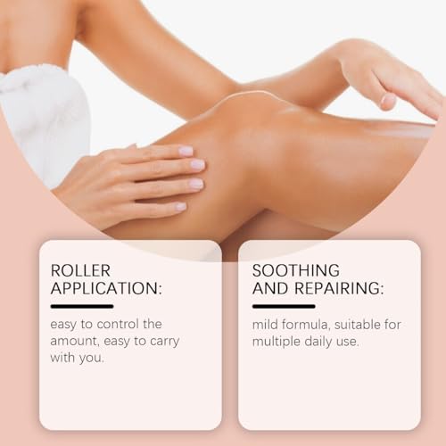 Ginaday 2 Pcs Organic Castor Oil Rose Quartz Roller Ball, 100% Pure Cold-Pressed Castor Oil Roller Ball Hexane-Free Suitable for Skin & Hair