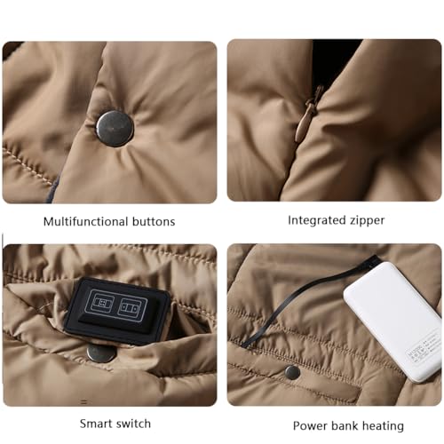 Cobertor elétrico (54,3 x 48 polegadas), aquecedor corporal aquecido, conexão de banco de potência p