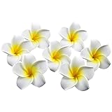 frangipani baum winterhart Farbe: Hauptsächlich weiß. Material: Haltbare Schaum. Durchmesser: 6CM.
