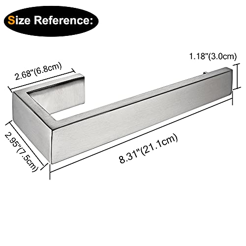 Nolimas Bathroom Hardware Towel Bar Sus 304 Stainless Steel Square Towel Ring Shelf Holder Rack For Bath Kitchen Garage Heavy Duty Wall Mounted, Nickel Brushed #TOP6