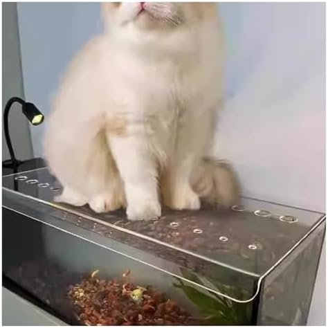 Cat-Proof Acrylic Fish Tank Lid with Fresh Air Hole, Customizable Cover to Prevent Fish Escape, Durable Jumping-Proof Hood for Pet Safety and Fish Protection