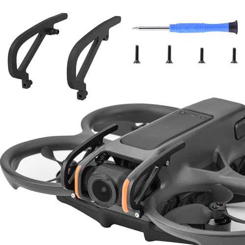 Hesupy Avata 2 Gimbal Bumper Guard Lens Safety PTZ Protect Bar, Aluminum Alloy Anti-Collision Camera Protector for DJI Avata 2 FPV Drone Accessories (Black)