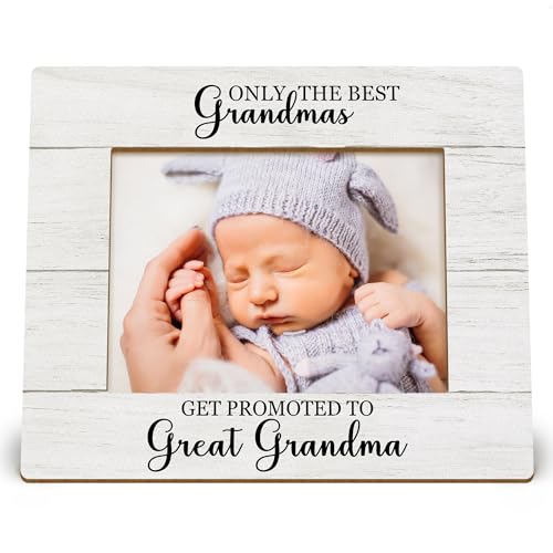 XNXLDYLH Great Grandma Baby Announcement Picture Photo Frames Christmas Mothers Day Birthday Gifts Promoted to Great Grandma Picture Photo Frame for 5x7 Photos