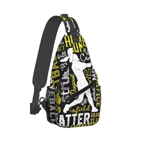 Baseball Softball Sling Backpack Unisex Crossbody Chest Bag Shoulder Chest Bag For Women Men Hiking Travel2
