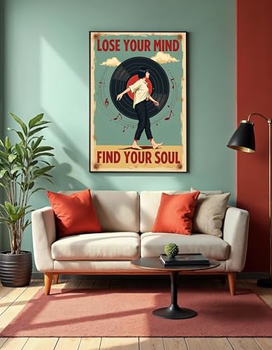 Décoration murale grand format vinyle rétro pour habiller un mur vide