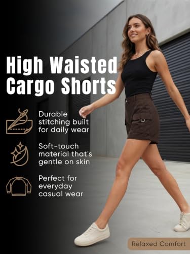 Image of GRECIILOOKS Women's Casual Knee Length Shorts,Casual Relaxed Fit Summer Shorts for Women & Girls | Comfortable Everyday Wear | Available in Plus Sizes
