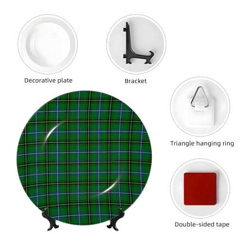 Plato decorativo Dyale Clan Henderson Tartan 10 pulgadas miniatura 4