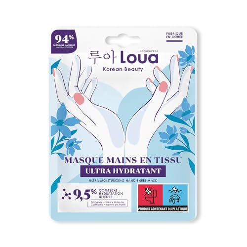 LOUA - Masque Mains Ultra Hydratant - K Beauty - Beauté Coréenne - Mains Douces & Hydratées