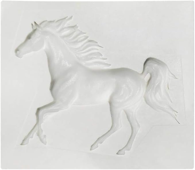 Molde para decorar tortas caballos fuertes de silicona miniatura 5