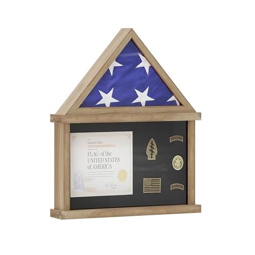 Flag Display Case with Certificate Holder