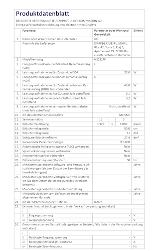 Gaming Monitor 32 Pollici FHD Curvo Monitor, 240Hz, 1ms, 1920x1080, Freesync & G-sync, HVA 1500R Schermo PC, 125% sRGB, Inclinazione Regolabile, VESA, DP1.4/HDMI 2.0 240Hz, USB2.0, H32S17F - Monitor - Immagine 6
