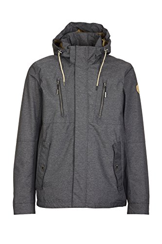 G.I.G.A. DX Tarkiro Parka Homme veste outdoor déperlante avec capuche ajustable tailleur anthracite
