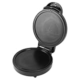 1000w Piastra per Frittelle, Piastra Rotonda Elettrica Con Rivestimento Antiaderente, Doppio Lato Riscaldamento Da Banco Pizza Maker per Piatti Deliziosi, Colazioni in Famiglia (Plug 220v)