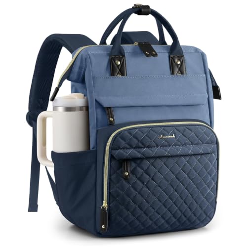 Image of LOVEVOOK Laptop Backpack Women Quilted Teacher Nurse Work Backpack Purse