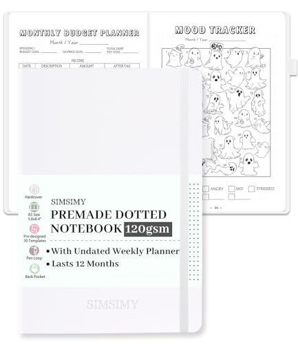 Carnet de notes A5 et planificateur de 12 mois pour s'organiser
