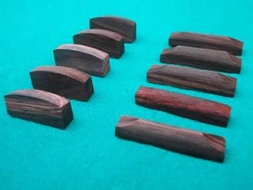5 set Rosewood Wood Violin Saddle & Nut 5 Nut And 5 Saddle