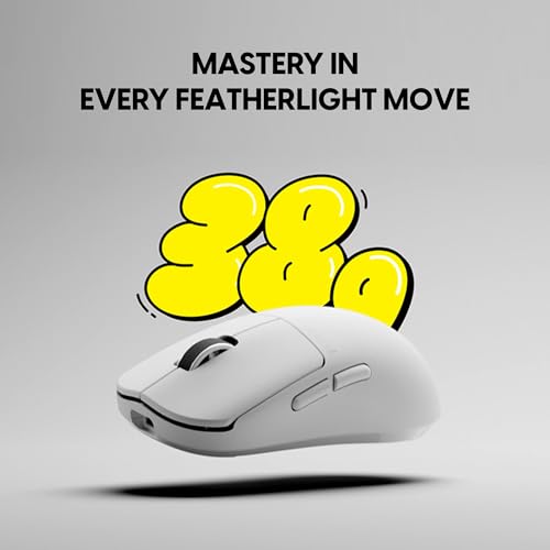 Image of Pulsar Gaming Gears X2N Crazylight Wireless Gaming Mouse, Ultra Lightweight 1.34 oz (38g), Optical Switch, 32000 DPI, 750 IPS, XS-1 Sensor, 8k Compatible (Mini, Uyuni White)