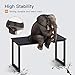 Coleshome Sturdy Computer Desk 47 inch Modern Office Desk, Study Writing Desk for Home Office,Black