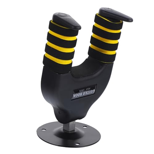 ERINGOGO 1Pc Guitar with Auto Lock Mechanism Gravity Wall Mount Hook Holder Display Stand for Acoustic Electric Bass Ukulele and String Instruments Space Saving Design