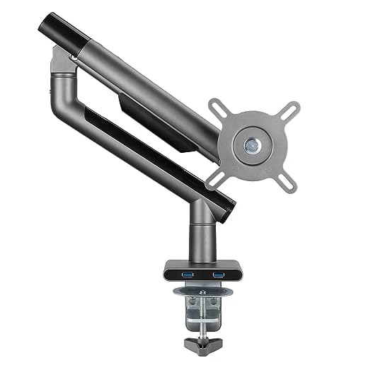 SUPORTE ARTICULADO PARA MONITOR 17'' A 32'' USB 3.0 CINZA - SM-049C – PCYES