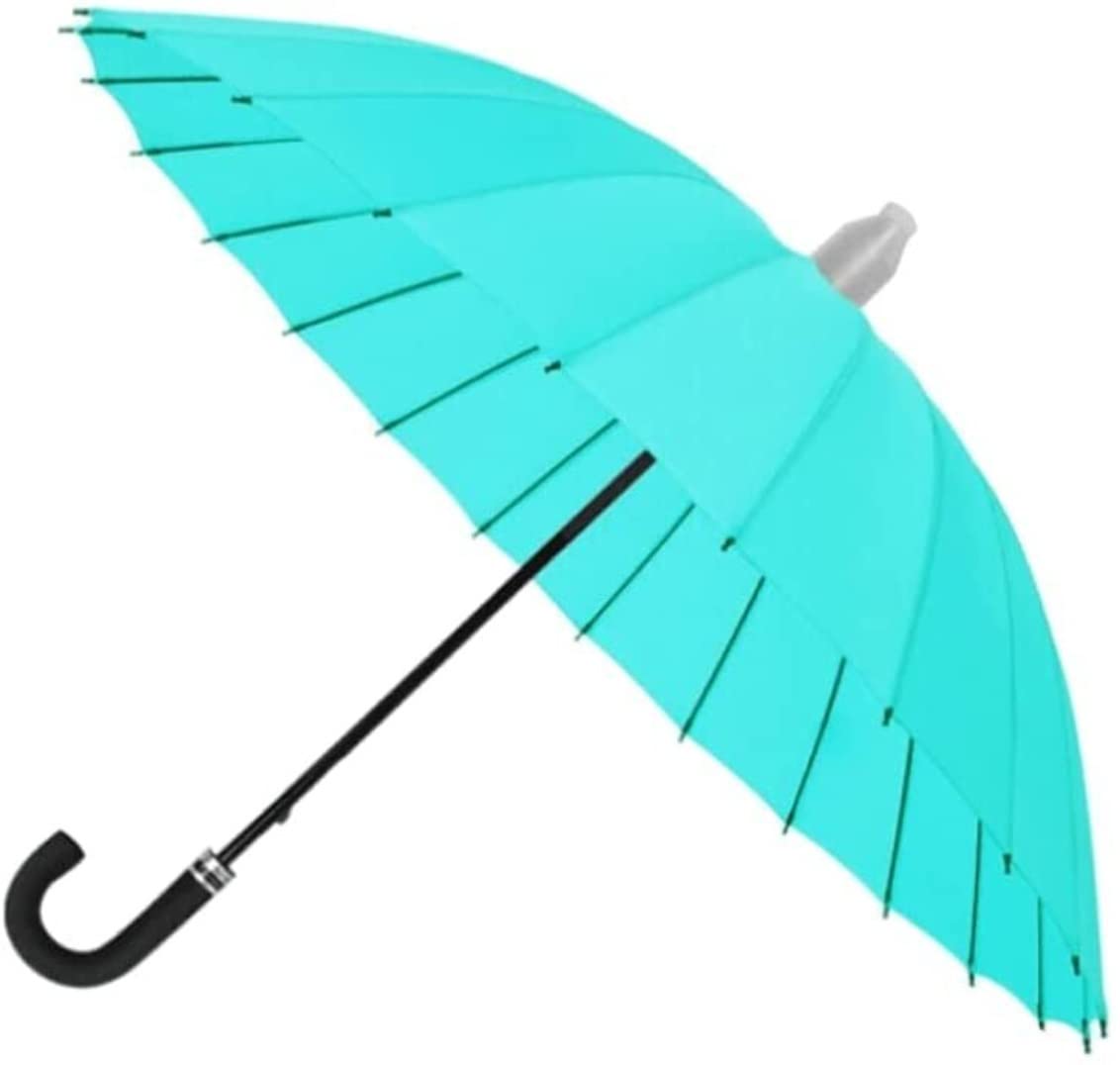 Paraguas Resistente al Viento, Resistente, automático, Abierto, para Viajes, Lluvia, con Funda Impermeable, Paraguas con Palo ventilado, Wate (B 90cm)