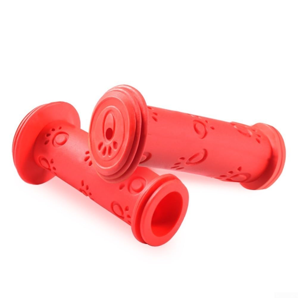 Empuñaduras de goma antideslizantes de 22 mm diseñadas para niños, bicicletas, scooters y triciclos, par de empuñaduras de bicicleta para niños