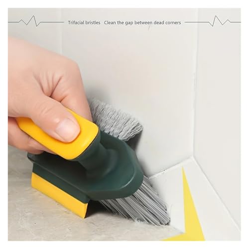 Raclette à brosse 4 en 1 multi-usages avec grattoir à verre intégré blanc - 6