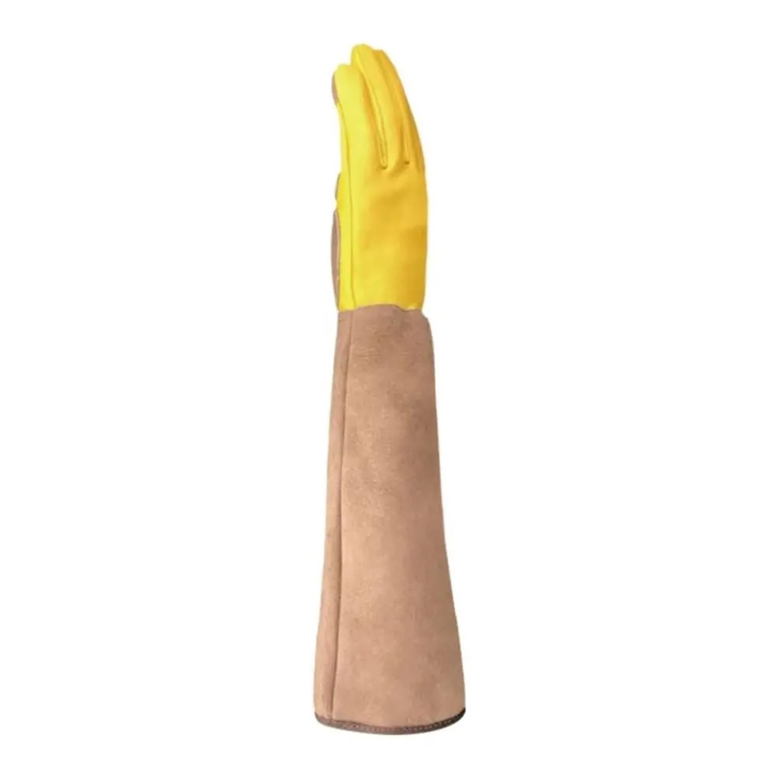 Guanti da giardinaggio lunghi di sicurezza, guanti lavoro spessi resistenti all'usura, anti-pugnalata in pelle bovina, for apicoltura Guanti da Giardinaggio Donna(L)
