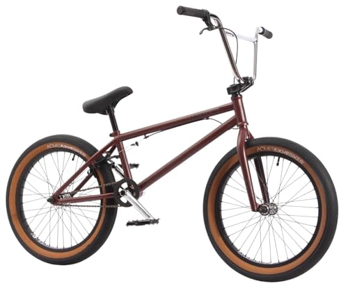 KHE CENTRIX FC BMX 20 pulgadas – Freecoaster – Manivela CrMo – 10,9 kg – Affix Rotor – Neumáticos Two-Tone – Rojo-marrón – Bicicleta Freestyle para calle, parque, Pumptrack – Modelo 2025