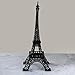SH Unlimited Metal Eiffel Tower Statue Figurine Replica Centerpiece (Black, 12 inches)