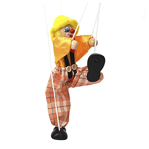 Marionette Puppets Clown Doll String Puppets Hand Marionette Puppet Adult Wooden Marionette Interactive Puppets Dolls String Puppet Doll Hand Puppet
