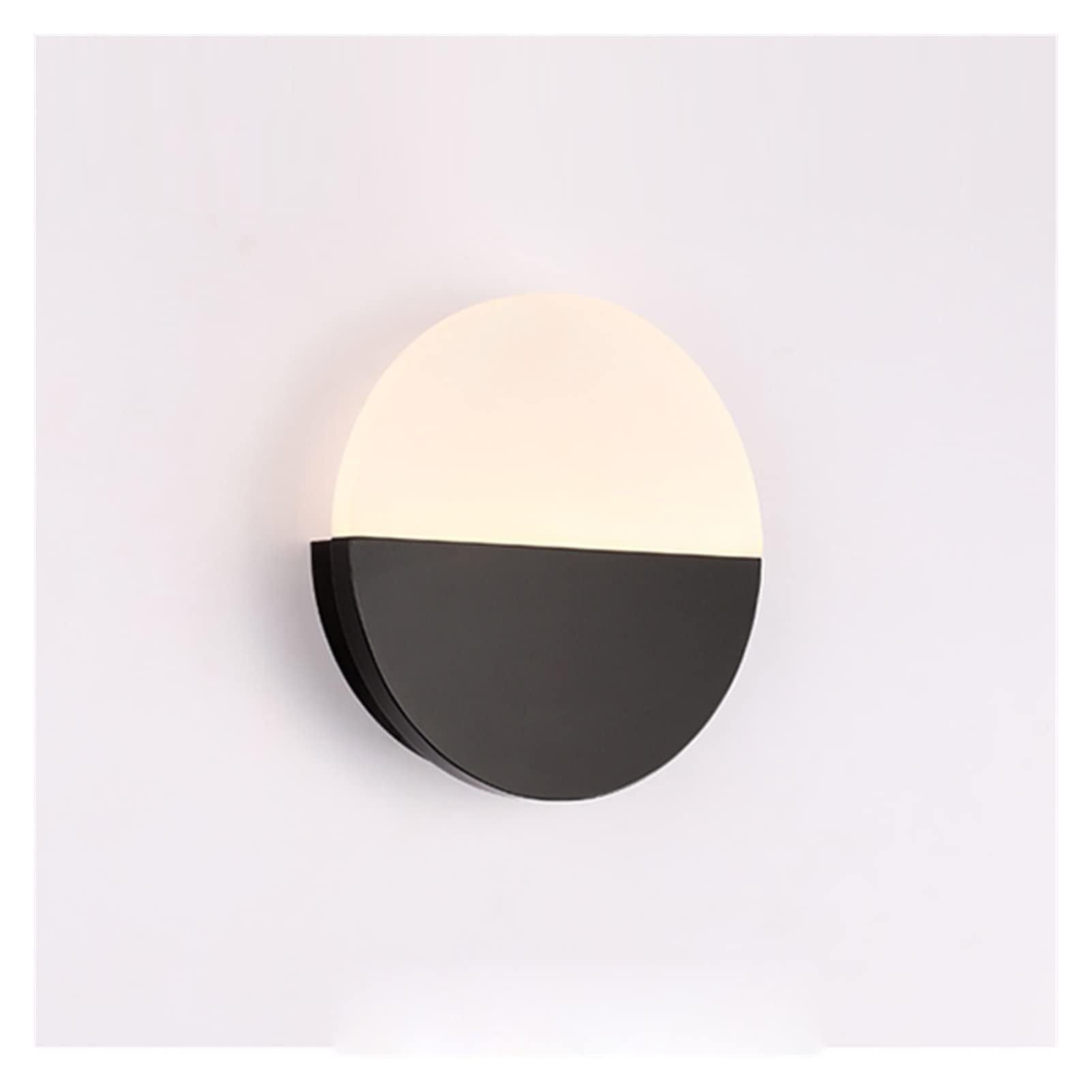 SXWNBIFH wall lamp Wall Lamps Modern LED Indoor Home Living Room Decoration Bedside Art Deco Lamp - Aisle Loft Background Wall Moon Lights ，Wall Sconce(3000k,4W Black)