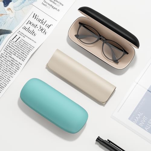 Image of Eyeglasses Case, Hard Shell Protective Case for Glasses, Unisex for Women Men