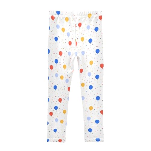 senya Girls Printed Leggings Yoga Pants Balloon Confetti Pattern for Kids in 4t to 10 Years, 4T2
