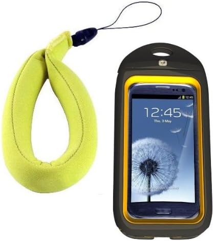 New Trident Tide-2 Waterproof Smartphone Case with FREE Floating Wrist Lanyard ($12.95 Value) and Free Neck Lanyard for Samsung Galaxy S3 - Also Fits Phones Measuring Up to 5.5 x 2.8 x .55 Inches (140mm x 71mm x 14 mm) (Black)