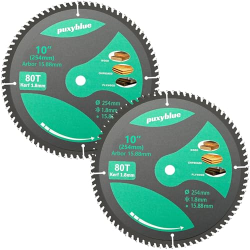 Lame de scie circulaire 80T Puxyblue pour éviter les éclats sur le bois et le plastique dur