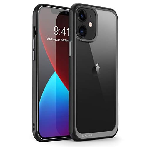SUPCASE Unicorn Beetle Style Series Case Designed for iPhone 12 Mini (2020 Release) 5.4 Inch , Premium Hybrid Protective Clear Case (Black) Black Case